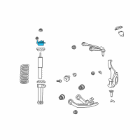 OEM Jeep Mount-Shock Upper Diagram - 52109951AC