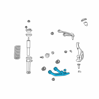 OEM 2011 Dodge Nitro Front Lower Control Arm Diagram - 52109986AH