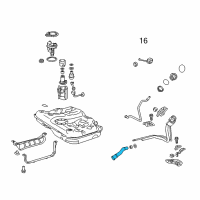 OEM 2015 Lexus ES350 Hose, Fuel Tank To Filler Pipe Diagram - 77213-33110