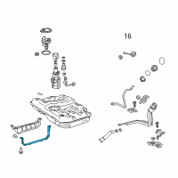 OEM 2018 Lexus ES350 Band Sub-Assembly, Fuel Diagram - 77602-33150