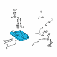 OEM 2013 Lexus ES350 Fuel Tank Sub-Assembly Diagram - 77001-33250