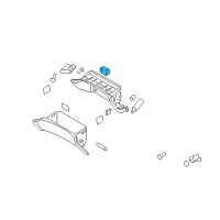 OEM 2014 Hyundai Genesis Coupe Lamp Assembly-Glove Box Diagram - 92620-1E000