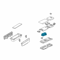 OEM 1998 Acura NSX Holder Assembly, Cup (Black) Diagram - 83425-SL0-A90ZA