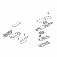 OEM 2005 Acura NSX Lock, Armrest Diagram - 83411-SL0-A90