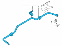 OEM Ford Maverick BAR - STABILIZER Diagram - NZ6Z-5A772-A