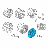 OEM 2009 Honda Accord Trim, Wheel (16") Diagram - 44733-TA5-A00