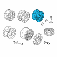 OEM 2011 Honda Accord Disk, Aluminum Wheel (17X7) (1/2J) (Tpms) (Enkei) Diagram - 42700-TA0-A74
