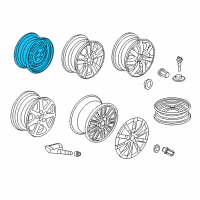 OEM 2012 Honda Accord Disk, Wheel (16X6 1/2J) (Tpms) (Black) (Topy) Diagram - 42700-TA0-A01