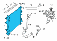 OEM 2022 Dodge Durango Engine Cooling Diagram - 68480071AC