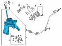 OEM Honda Civic LEVER SUB-ASSY Diagram - 54100-T20-A81