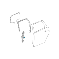 OEM 2004 Chevrolet Malibu Motor Kit-Rear Side Door Window Regulator Diagram - 22694751