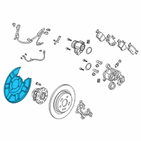 OEM 2020 Acura RDX Splash Guard, Rear L Diagram - 43254-TJB-A00