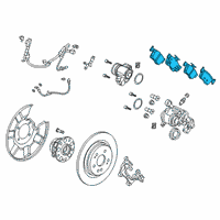 OEM 2020 Acura RDX Rear Pad Set Diagram - 43022-TJB-A02