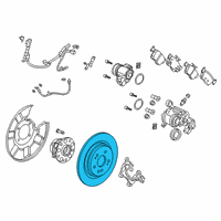 OEM Acura RDX Disk, Rear Brake Diagram - 42510-TJB-A01