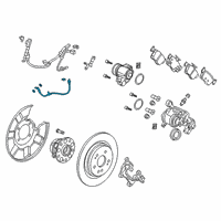 OEM 2020 Acura RDX Set, Front Brake Hose Diagram - 01466-TJB-A00
