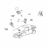 OEM 2011 Lexus LS600h Computer Assembly, SKID Diagram - 89540-50590