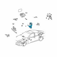 OEM Lexus LS600h Pump Assy, Brake Booster Diagram - 47070-50040