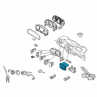 OEM 2012 Hyundai Veracruz Heater Control Assembly Diagram - 97250-3J861-6Y