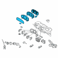 OEM 2012 Hyundai Veracruz Cluster Assembly-Instrument(Mph) Diagram - 94001-3J213