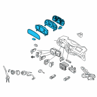 OEM 2009 Hyundai Veracruz Cluster Assembly-Instrument(Mph) Diagram - 94001-3J231