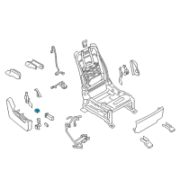 OEM 2015 Infiniti QX80 Seat Lumbar Switch Assembly Diagram - 87317-1LK7B