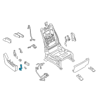 OEM 2013 Infiniti QX56 Knob Switch, Front Seat RECLINING RH Diagram - 87013-1LC2B