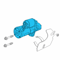 OEM 2017 Chevrolet Caprice Starter Asm Diagram - 92270149