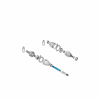 OEM 2012 Nissan Rogue Shaft-Rear Drive Diagram - 39704-9Y310