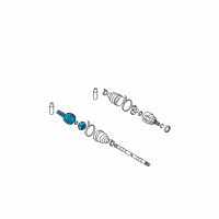 OEM 2015 Nissan Rogue Select Joint Assy-Outer Diagram - 39211-EN100