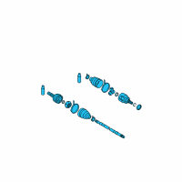 OEM Nissan Rogue Drive Shaft Rear RH Diagram - 39600-JD60B