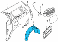 OEM 2022 Kia Carnival GUARD ASSY-REAR WHEE Diagram - 86821R0000