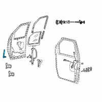OEM 1999 Ford E-250 Econoline Run Channel Diagram - 6C2Z-1521537-AA