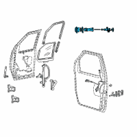 OEM 2001 Ford E-350 Super Duty Lock Cylinder Diagram - XL2Z-7821990-AC