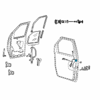 OEM Ford E-150 Econoline Latch Diagram - 6F2Z-1621813-AA