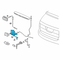 OEM 2001 Honda Odyssey Lock, Tailgate Diagram - 74801-S2G-003