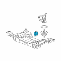 OEM 2006 Chevrolet Corvette Mount Asm-Engine Diagram - 10448683