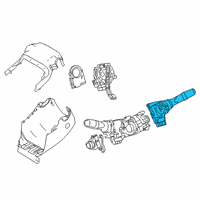 OEM Lexus RX350L Switch, Windshield WIPER Diagram - 84652-48260