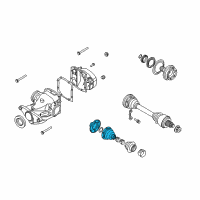 OEM 2004 BMW 760i Repair Kit Bellows, Interior Diagram - 33-20-7-571-961