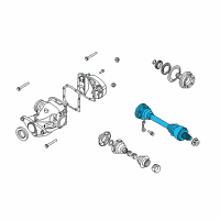 OEM BMW Alpina B7 Driveshaft Diagram - 32207572688