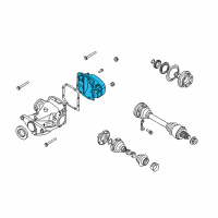 OEM 2003 BMW 760Li Transmission Cover Diagram - 33-11-1-428-929