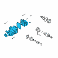 OEM 2008 BMW 750Li Rear Differential Diagram - 33-10-7-537-986