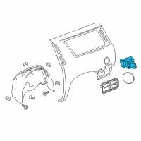 OEM 2020 GMC Yukon XL Fuel Pocket Diagram - 23234745