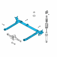 OEM 2001 Nissan Sentra Arm Rear Suspension RH Diagram - 55501-4Z90A