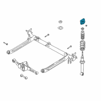 OEM Nissan Sentra INSULATOR Assembly-Shock ABSORBER Mounting Diagram - 55320-4Z001