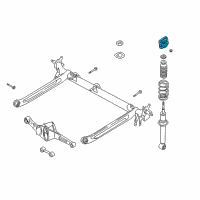 OEM 2000 Nissan Sentra INSULATOR Assembly-Shock ABSORBER Mounting Diagram - 55320-4Z001