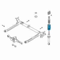 OEM 2001 Nissan Sentra Spring-Rear Suspension Diagram - 55020-4Z001