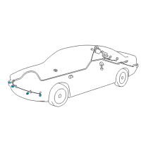 OEM 2000 BMW X5 Ultrasonic Sensor Diagram - 66-21-6-902-182