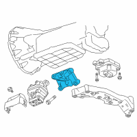 OEM 2010 Dodge Charger Bracket-Engine Mount Diagram - 4578154AC