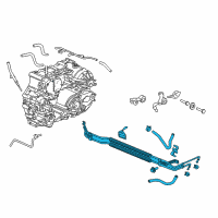 OEM 2005 Acura MDX ATF Cooler Diagram - 06255-RDJ-305