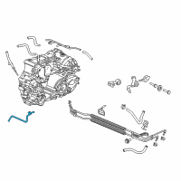 OEM 2006 Acura MDX Pipe, Return (ATF) Diagram - 25475-RDK-010